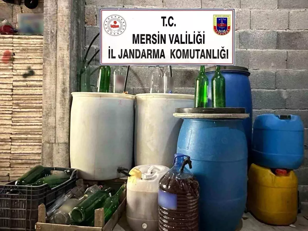 Mersin’de 640 Litre Sahte İçki Ele Geçirildi